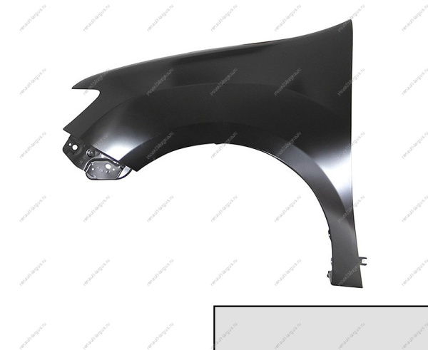 Крыло переднее левое RENAULT Sandero Stepway 2014- крашеное Gris Platine D69 Cерая платина Renault