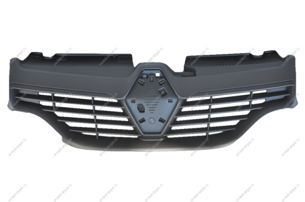 Решетка RENAULT Logan/Рено Логан переднего бампера верхняя 2014- Pulo