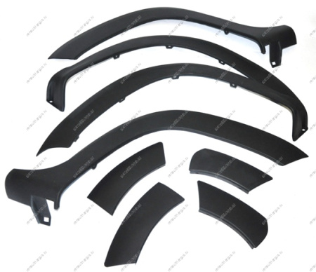 Молдинги RENAULT Duster/Рено Дастер колесных арок (8 шт.) (Комплект расширителей) ATEK Китай