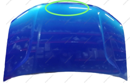 УЦЕНКА Капот новый LADA Largus (FL)/Cross (FL) крашеный в цвет 498 Лазурно синий (Cеребристый темно-сини) ( Два тычка ) Lada ПРОДАТЬ