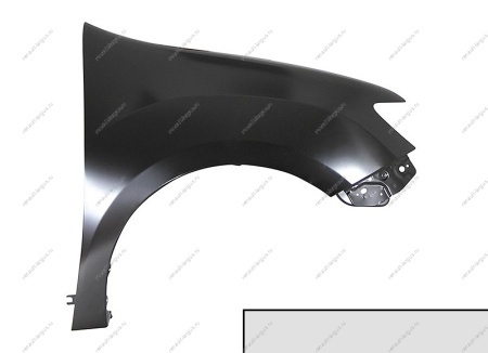 Крыло переднее правое RENAULT Sandero Stepway 2014- крашеное Gris Platine D69 Cерая платина Renault