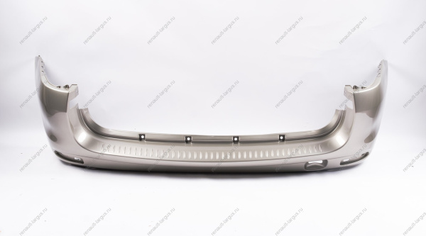 Бампер задний LADA Largus крашеный 242 Серый базальт (Серо-бежевый) (без отв под парктроник) Lada