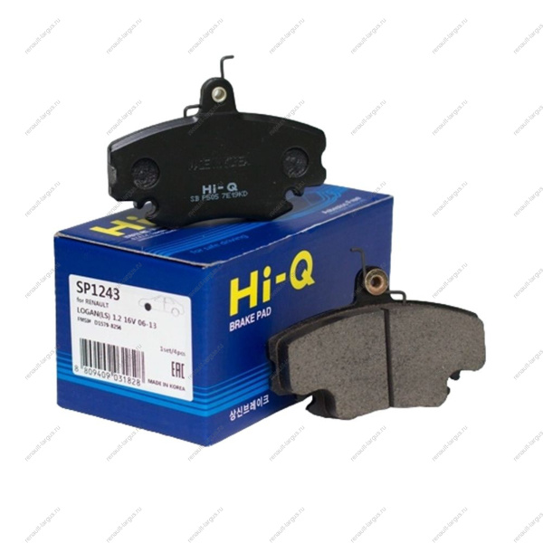 Колодки тормозные передние LADA Largus/Лада Ларгус 8 кл К-Т 1коробка (с усиками) с 4 шт. универсал Sangsin brake