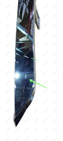 УЦЕНКА Молдинг новый LADA Largus (FL) NEW переднего бампера нижний левый (хром) ( Несколько мелких царапин ) Россия