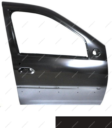 Дверь передняя правая LADA Largus/Лада Ларгус крашеная (с отв. под молдинг) 676 Черная жемчужина (Черный) Gamma