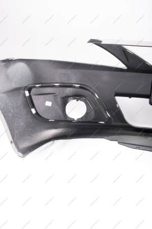 Бампер передний LADA Largus/Лада Ларгус крашеный 242 Серый базальт (Серо-бежевый) без заглушки под букс. крюк Lada