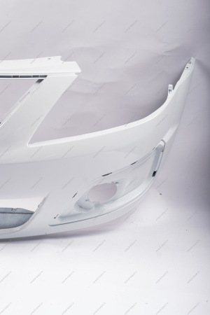 Бампер передний LADA Largus/Лада Ларгус крашеный 221 Ледниковый (Белый) без заглушки под букс. крюк Lada