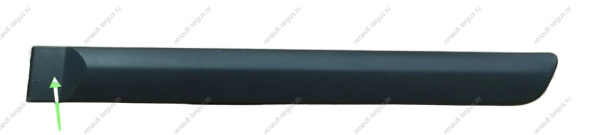Молдинг новый LADA Largus двери задней левой (без пистонов) ( цвет серый) Lada