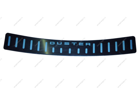 Накладка заднего бампера RENAULT Duster/Рено Дастер (хромированная) под дверь багажника на бампере Renault