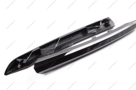 Молдинг переднего бампера к-т 4шт (черный глянец) LADA Vesta FL Россия