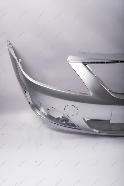 Бампер передний LADA Largus/Лада Ларгус крашеный 691 Платина (Серебристый) без заглушки под букс. крюк Lada