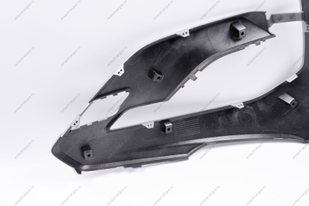 Накладка переднего бампера левая без отвер. под датчик слепой зоны в цвет 691 Платина (Серебристый) LADA Vesta SW Cross NG Lada