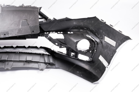 Бампер передний без отверстий под датчики системы парковки в цвет 691 Платина (Серебристый) LADA Vesta FL Lada