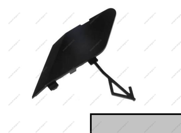 Крышка окна под переднюю буксирную проушину в цвет 691 Платина (Серебристый) LADA Vesta SW Cross NG Lada