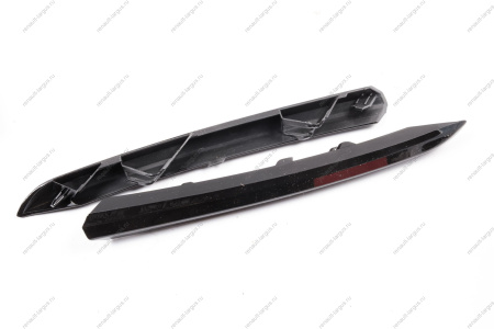 Молдинг переднего бампера к-т 4шт (черный глянец) LADA Vesta FL Россия