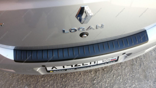 Накладка на задний бампер ,АртФорм, Renault Logan II с 2014 г.в. YUAGO