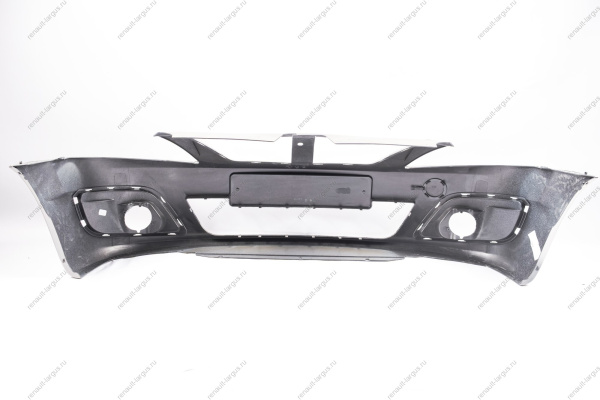 Бампер передний LADA Largus/Лада Ларгус крашеный 242 Серый базальт (Серо-бежевый) без заглушки под букс. крюк Lada