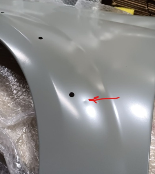 РОЗНИЦА Крыло новое LADA Largus Cross FL NEW (небольшой залом и тычок) перед.лев, кат.грунт Lada