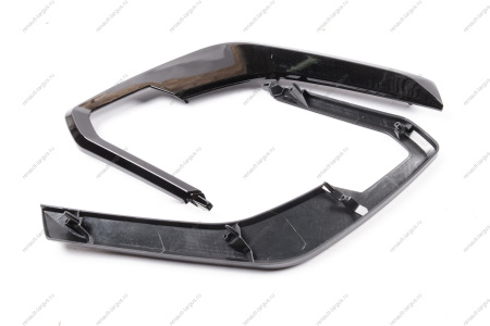 Молдинг переднего бампера к-т 4шт (черный глянец) LADA Vesta FL Россия