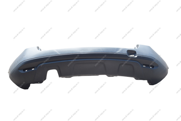 Бампер задний RENAULT Duster УЦЕНКА 850220033R с тиснением весь царапины черный Gamma