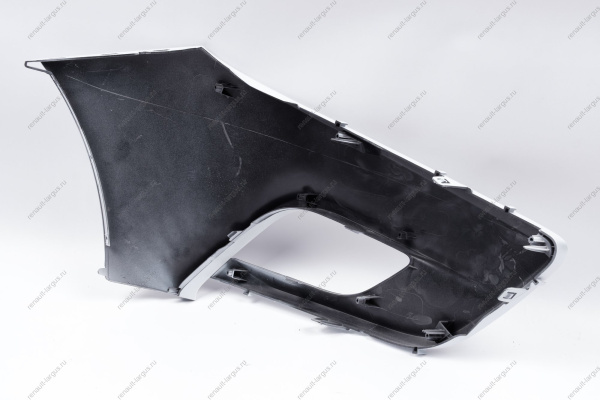 Накладка переднего бампера левая без отвер. под датчик слепой зоны в цвет 221 Ледниковый (белый) LADA Vesta SW Cross NG Lada