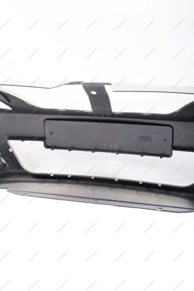 Бампер передний LADA Largus/Лада Ларгус крашеный 242 Серый базальт (Серо-бежевый) без заглушки под букс. крюк Lada