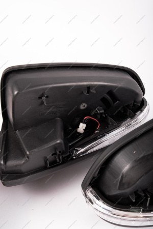 Зеркало LADA Vesta левое+ правое в сборе с накладкой под покраску электропривод , обогрев с повторит поворота(белые) в стиле Лексус к-т( MIRR