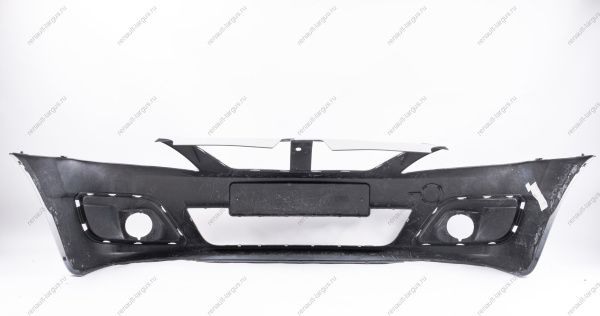 Бампер передний LADA Largus/Лада Ларгус крашеный 691 Платина (Серебристый) без заглушки под букс. крюк Lada