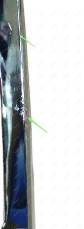 УЦЕНКА Молдинг новый LADA Vesta FL/Vesta SW Cross FL переднего бампера верхний левый (хром)( Мелкие царапинки ) Россия