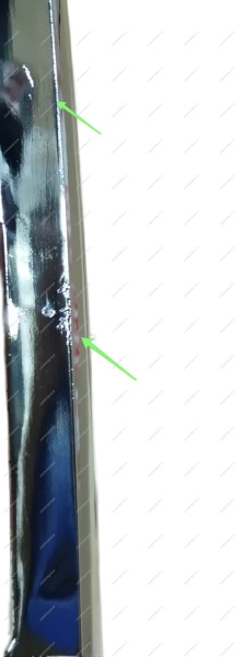 УЦЕНКА Молдинг новый LADA Vesta FL/Vesta SW Cross FL переднего бампера верхний левый (хром)( Мелкие царапинки ) Россия