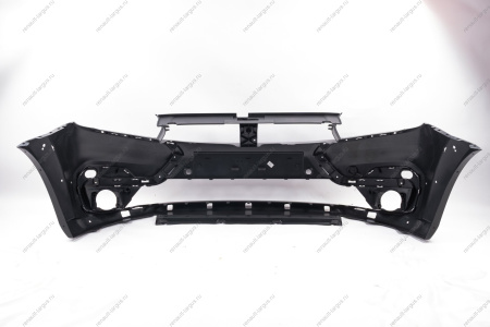 Бампер передний с отверстиями под накладки , с крышкой окна под буксирную проушину (под покраску) LADA Largus Cross (FL) NEW Lada