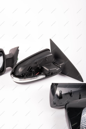 Зеркало LADA Vesta левое+ правое в сборе с накладкой под покраску электропривод , обогрев с повторит поворота(белые) в стиле Лексус к-т( MIRR