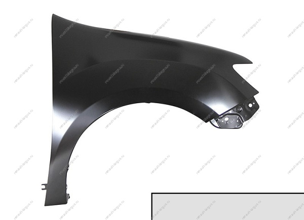 Крыло переднее правое RENAULT Sandero Stepway 2014- крашеное Gris Platine D69 Cерая платина Renault