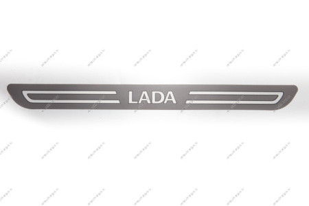 Облицовка порога передней двери (самоклеющаяся) , LADA, LADA Largus 1 шт Lada