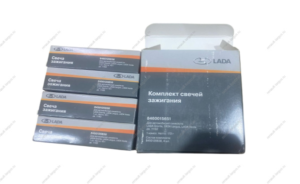 Свечи зажигания ДВС 11182 к-т 4шт Lada VESTA/LARGUS/GRANTA/Xray (дв. H4M) Lada