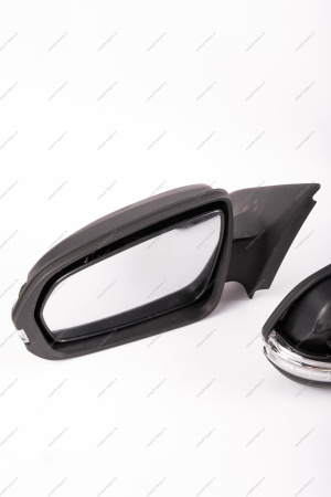 Зеркало LADA Vesta левое+ правое в сборе с накладкой под покраску электропривод , обогрев с повторит поворота(белые) в стиле Лексус к-т( MIRR