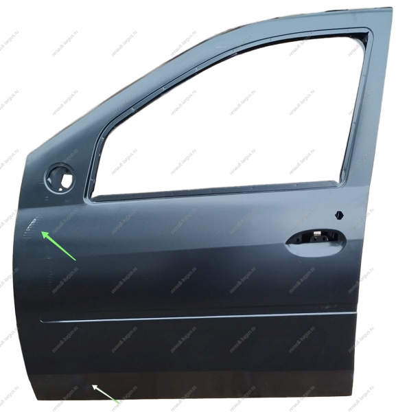 Дверь передняя левая (без отв. под молдинг) LADA Largus/RENAULT Logan 04-13 GAMMA