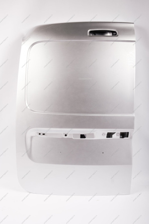 Дверь задка левая (глухая) LADA Largus/Лада Ларгус крашеная 691 Платина (Серебристый) с отв. под стекло очиститель GAMMA