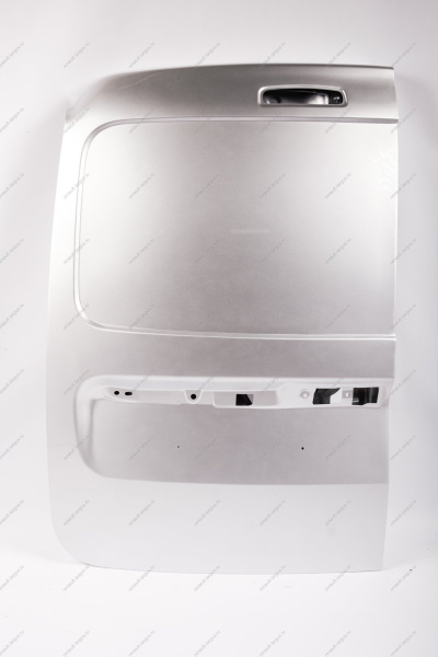 Дверь задка левая (глухая) LADA Largus/Лада Ларгус крашеная 691 Платина (Серебристый) с отв. под стекло очиститель GAMMA