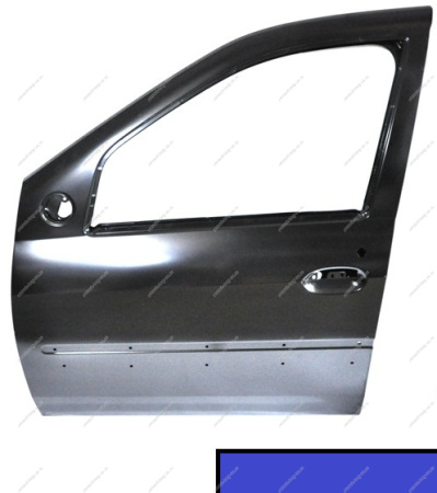 Дверь передняя левая LADA Largus/Лада Ларгус крашеная (с отв. под молдинг) 498 Лазурно-синий (Темно-синий) Gamma