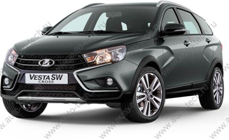 Крыло переднее левое LADA Vesta SW Cross крашеное 496 Фантом (серо-голубой) Lada