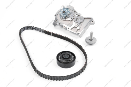 Ремень ГРМ+ ролик 22*D73 (самонатяжной) +водяной насос дв K7M Lada Largus (Gates KP15662XS)