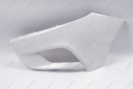 Накладка переднего бампера левая без отвер. под датчик слепой зоны в цвет 221 Ледниковый (белый) LADA Vesta SW Cross NG Lada