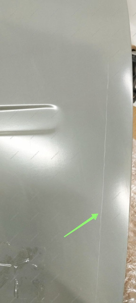 УЦЕНКА Дверь новая LADA Largus (FL) NEW передняя правая без молдинга, без отв.под личинку ( Грубое замятие, несколько тычков ) Lada