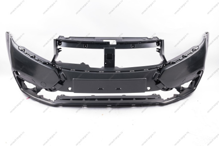 Бампер передний с отверстиями под накладки , с крышкой окна под буксирную проушину (под покраску) LADA Largus Cross (FL) NEW Lada