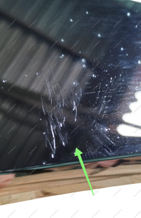 РОЗНИЦА Молдинг новый 4 LADA Vesta FL переднего бампера нижний левый (хром)( Несколько царапин) Lada