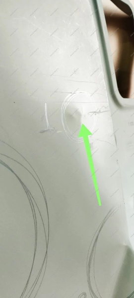 Боковина новая LADA Largus Cross задняя левая (заднее крыло + порог) (катафорезный грунт) Lada