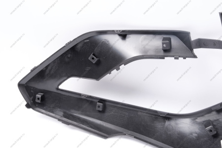 Накладка переднего бампера левая без отвер. под датчик слепой зоны в цвет 672 Пантера (черный) LADA Vesta SW Cross NG Lada