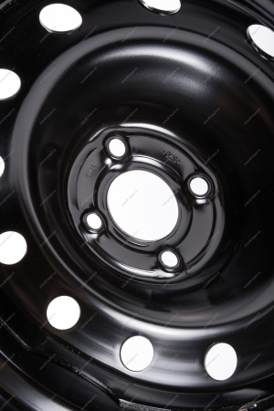 Диск колесный R-15 15X6 4X100 ET50 D60 штамп цвет черный LADA Largus Lada