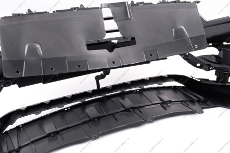 Бампер передний неокрашенный без отверстий под датчики системы парковки (под покраску) Vesta NG Россия